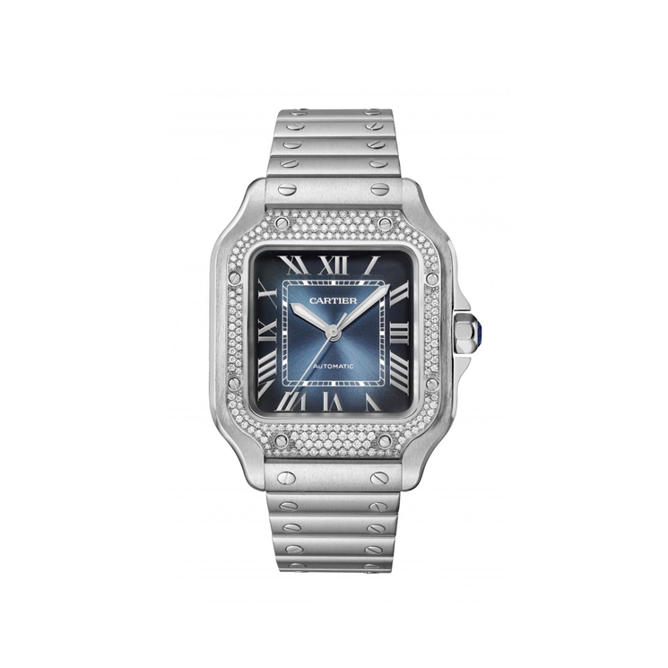 Resim SANTOS DE CARTIER - STEEL AUTOMATIC MEDIUM