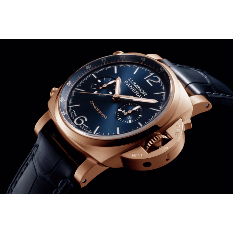 Resim LUMINOR CHRONO GOLDTECH™ BLU NOTTE - CHRONOGRAPH  44 MM