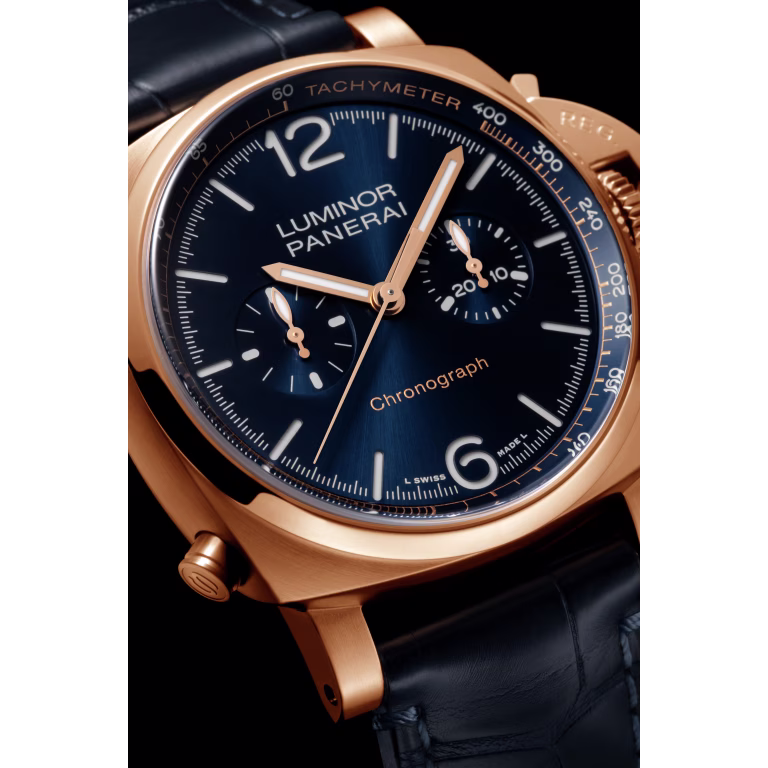 Resim LUMINOR CHRONO GOLDTECH™ BLU NOTTE - CHRONOGRAPH  44 MM
