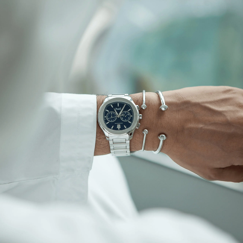 Resim PIAGET White Gold Diamond Open Bangle Bracelet