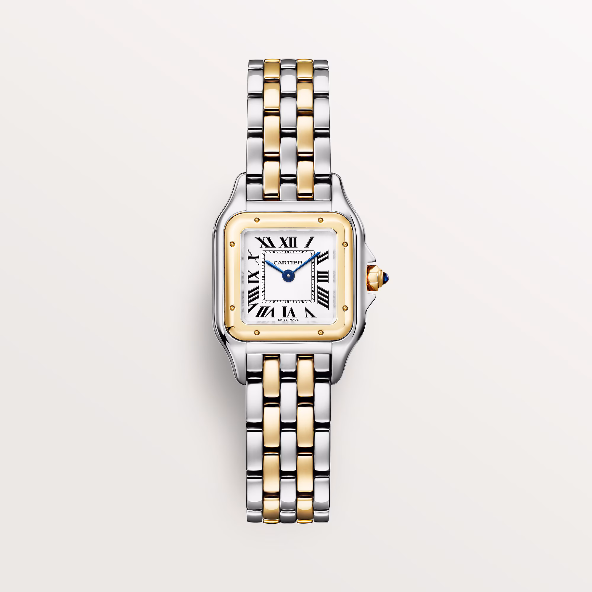 Resim PANTHÈRE DE CARTIER - GOLD AND STEEL QUARTZ SMALL