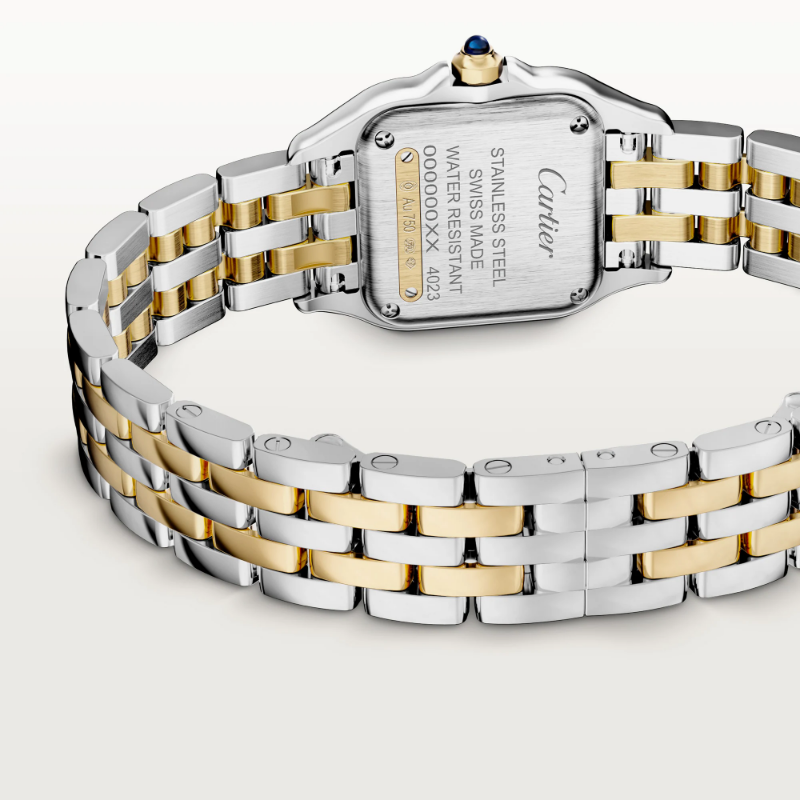 Resim PANTHÈRE DE CARTIER - GOLD AND STEEL QUARTZ SMALL