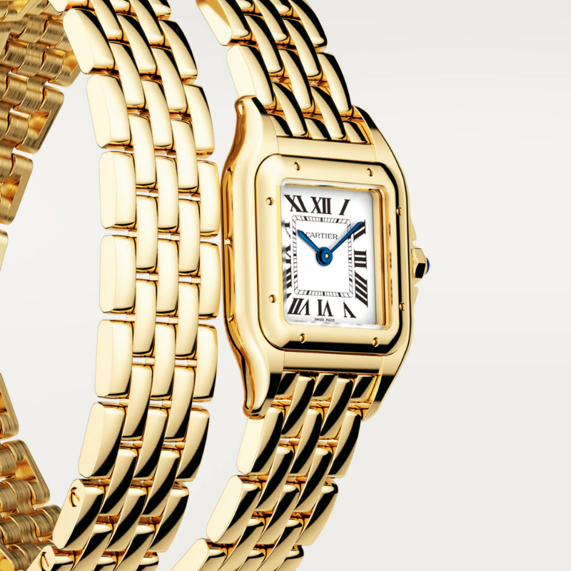 Resim PANTHÈRE DE CARTIER DOUBLE LOOP - YELLOW GOLD QUARTZ SMALL