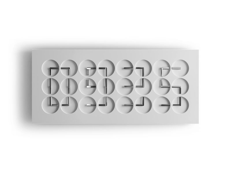 Resim ClockClock 24 – White Sterling