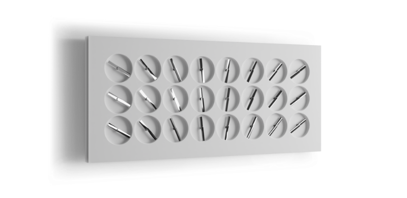 Resim ClockClock 24 – White Sterling