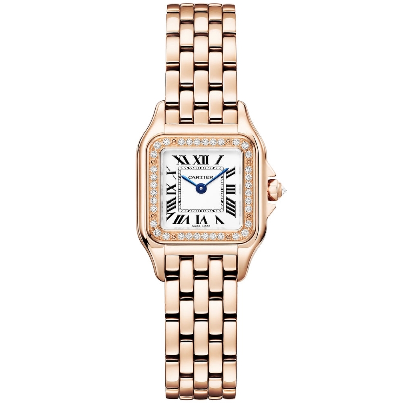 Resim Panthère de Cartier Small 18ct Rose Gold Diamond Set