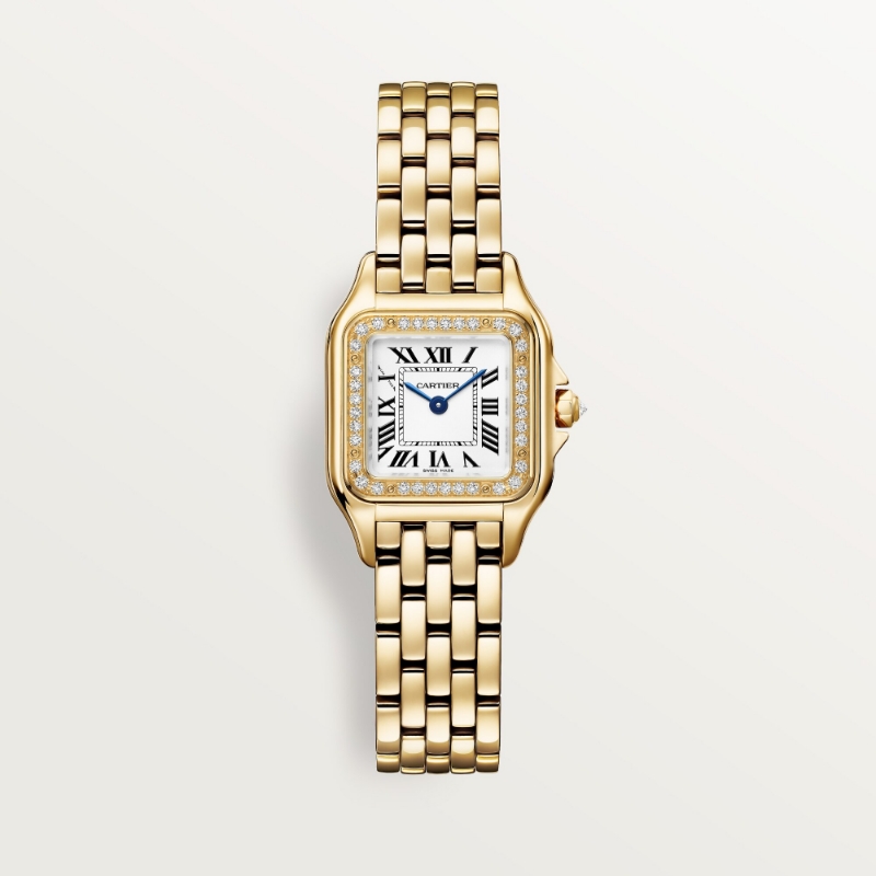 Resim  PANTHÈRE DE CARTIER - YELLOW GOLD QUARTZ SMALL