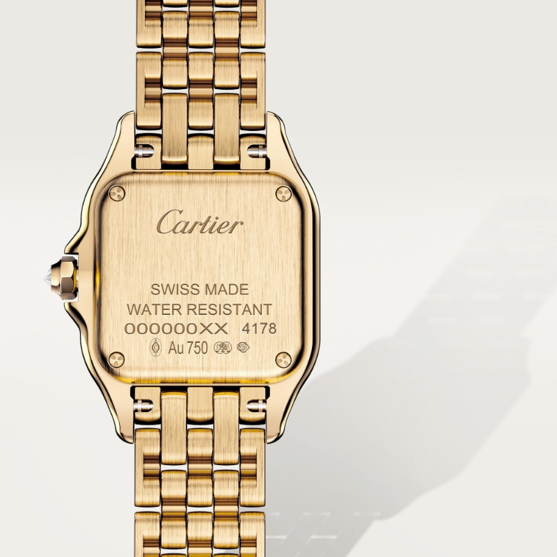 Resim  PANTHÈRE DE CARTIER - YELLOW GOLD QUARTZ SMALL