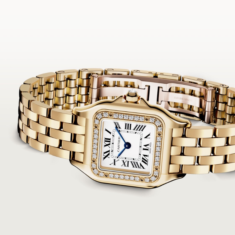 Resim  PANTHÈRE DE CARTIER - YELLOW GOLD QUARTZ SMALL